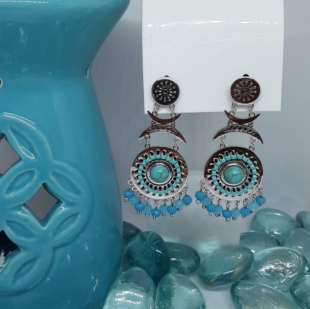 Delicate Alloy Jewelry Medium Size Earrings